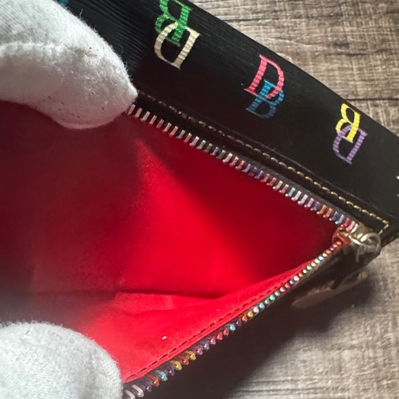 Dooney & Bourke Black Wallet with Colorful Logo - Picture 5 of 17